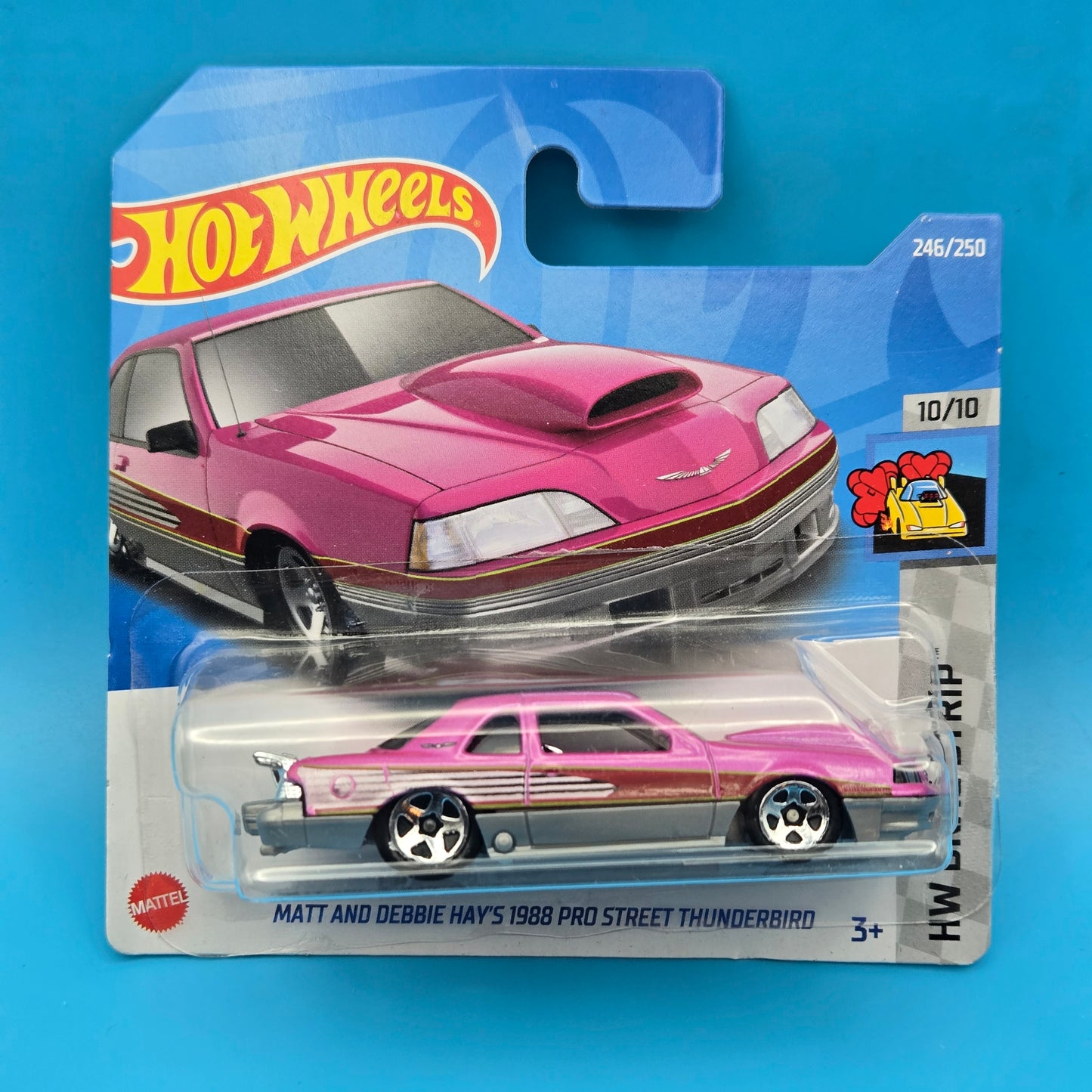 Hot Wheels " Matt and Debbie Hay's 1980 Pro Street Thunderbird " HW Drag Strip 10/10 246/250 HCT25 Short Card