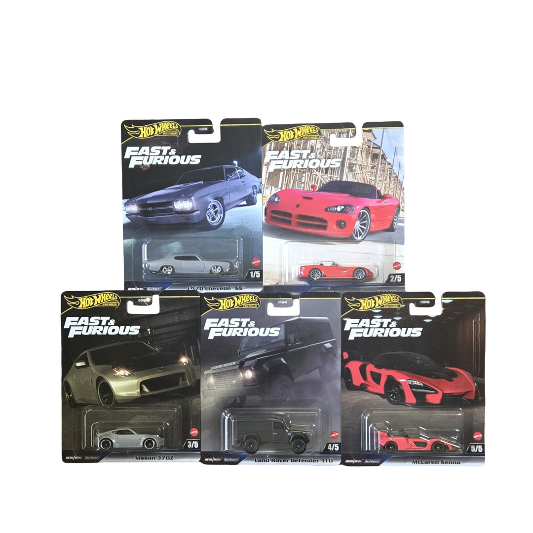Hot Wheels Premium Fast &amp; Furious Set of 5 2025 Mix 1
