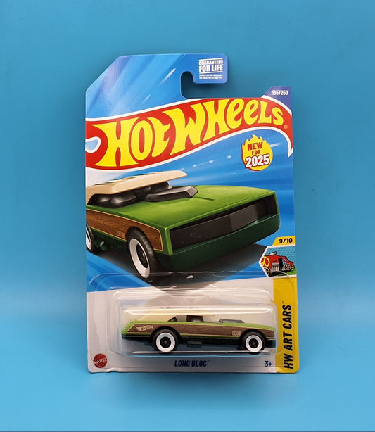 Hot Wheels 2025 'Long Bloc " HW Art Cars  9/10 HYX97