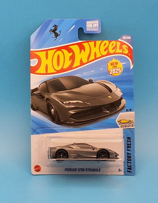 Hot Wheels 2025 "Ferrari SF90 Stradale" Factory Fresh 5/5 HYY08