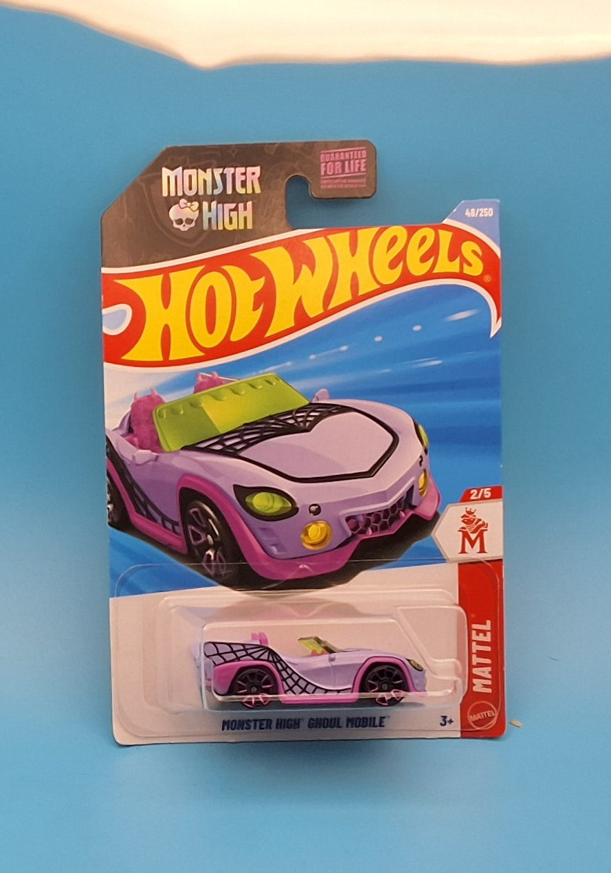 Hot Wheels 2026 " Monster High Ghoul Mobile " Mattel 2/5 JJJ19 48/250