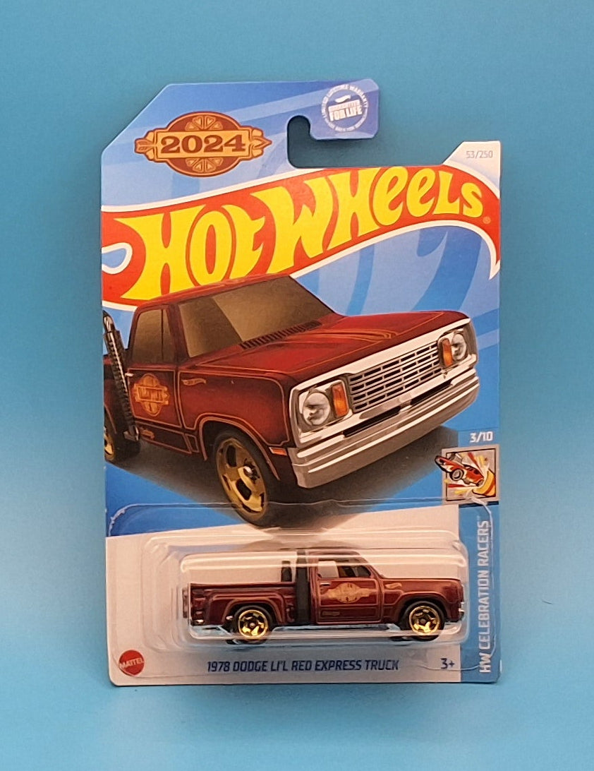 Hot Wheels 2024 " 1978 Dodge Li'L Red Express Truck " HW Celebration Racers 3/10 HRY97 53/250