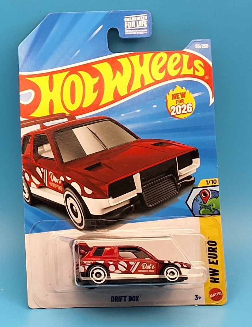 Hot Wheels 2026 " Drift Box " HW Euro 1/10 JJH40 65/250