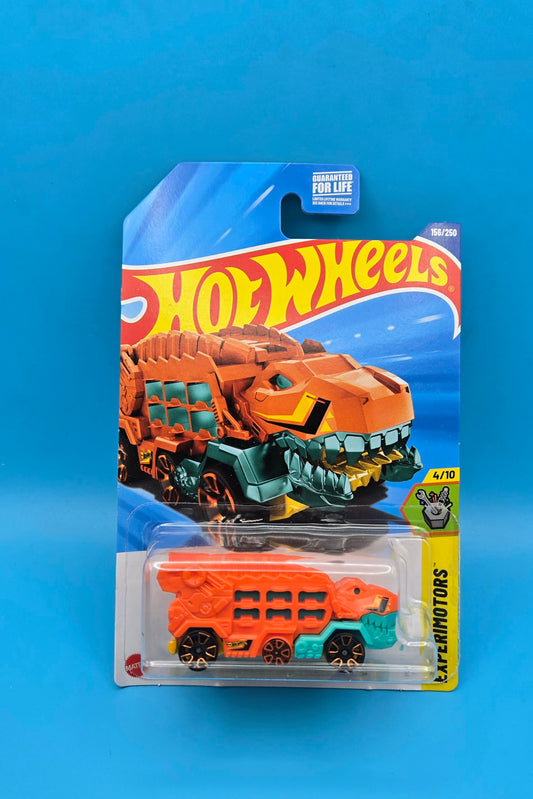 Hot Wheels 2025 " HW Ultimate T-Rex Transporter " Experimotors 4/10 JBC10