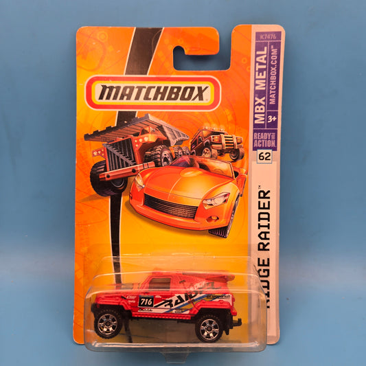 Matchbox " Ridge Raider " Ready in Action #62 K7476