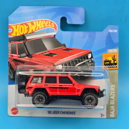Hot Wheels " '95 Jeep Cherokee " Baja Blazers 10 of 10 150/250 HCX28 Short Card