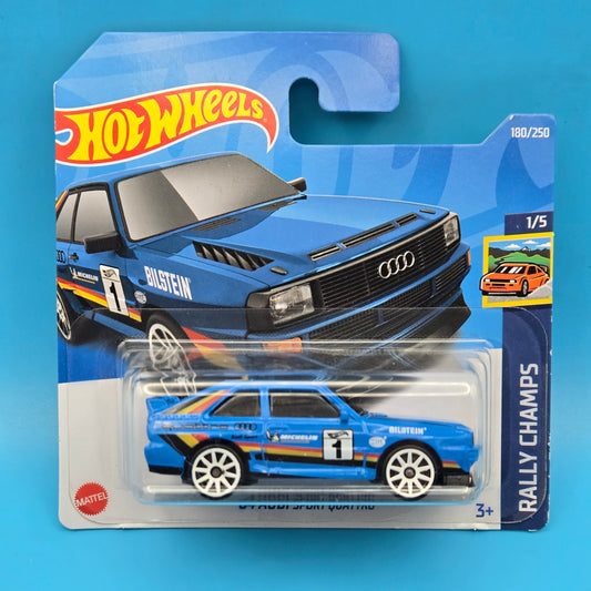 Hot Wheels " '84 Audi Sport Quattro "Rally Champs 1 of 5 190/250 NCX60 Short Card