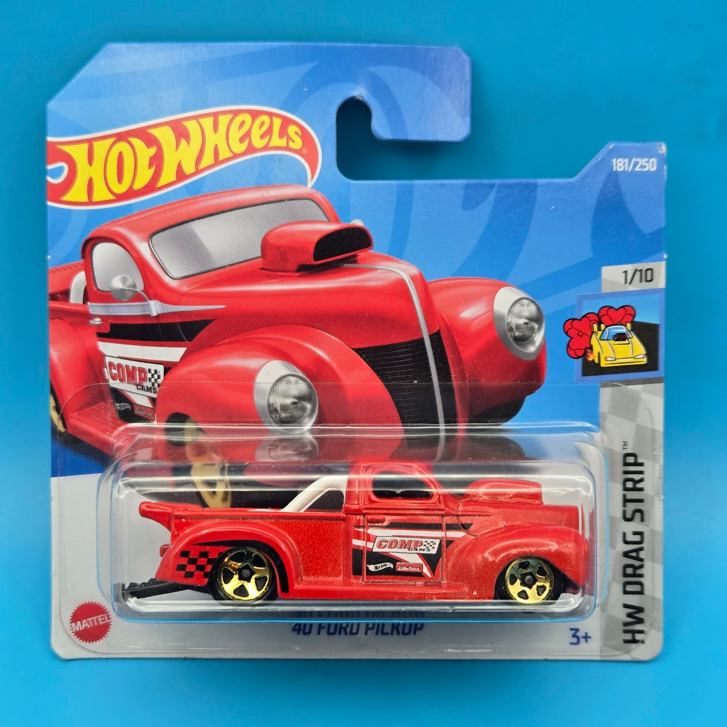 Hot Wheels " '40 Ford Pickup " HW Drag Strip 1/10 181/250 HCX61 Short Card