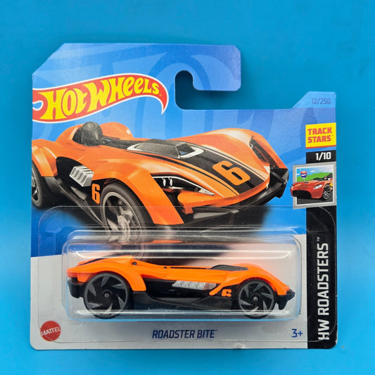 Hot Wheels " Roadster Bite " HW Roadsters 1 of 10 12/250 HKH36 Short Card