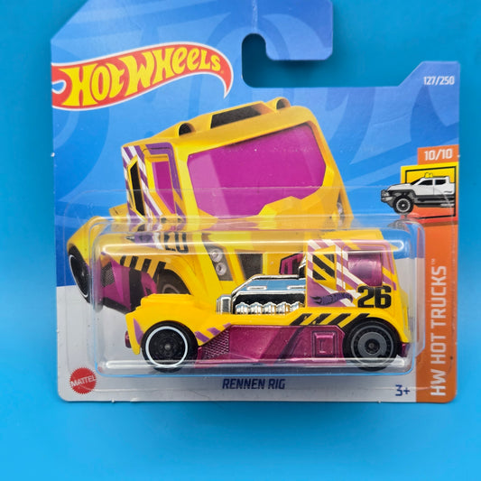 Hot Wheels " Rennen Rig " HW Hot Trucks 10 of 10 127/250 HCX55 Short Card