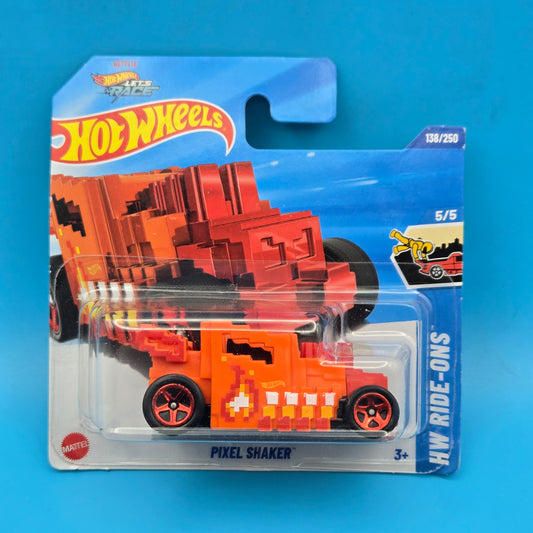 Hot Wheels " Pixel Shaker " HW Ride-Ons 5 of 5 138/250 HYY77 Short Card