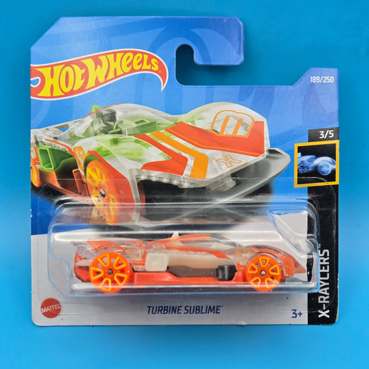 Hot Wheels " Turbine Sublime " X-Racers 3 of 5 189/250 HCK42 Short Card