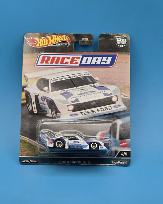 Hot Wheels Premium " Ford Capri Gr.5 " Car Culture Race Day 4 of 5 FPY86