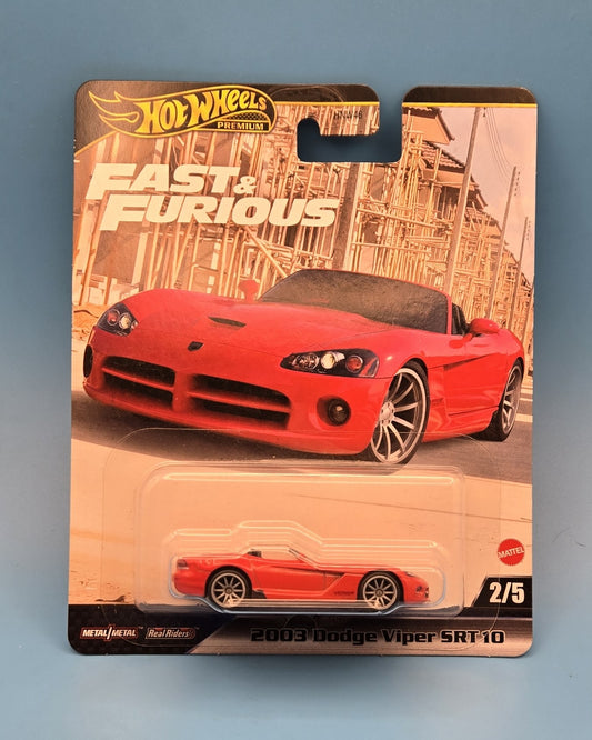 Hot Wheels Premium " '2003 Dodge Viper SRT10 " Fast & Furious 2/5