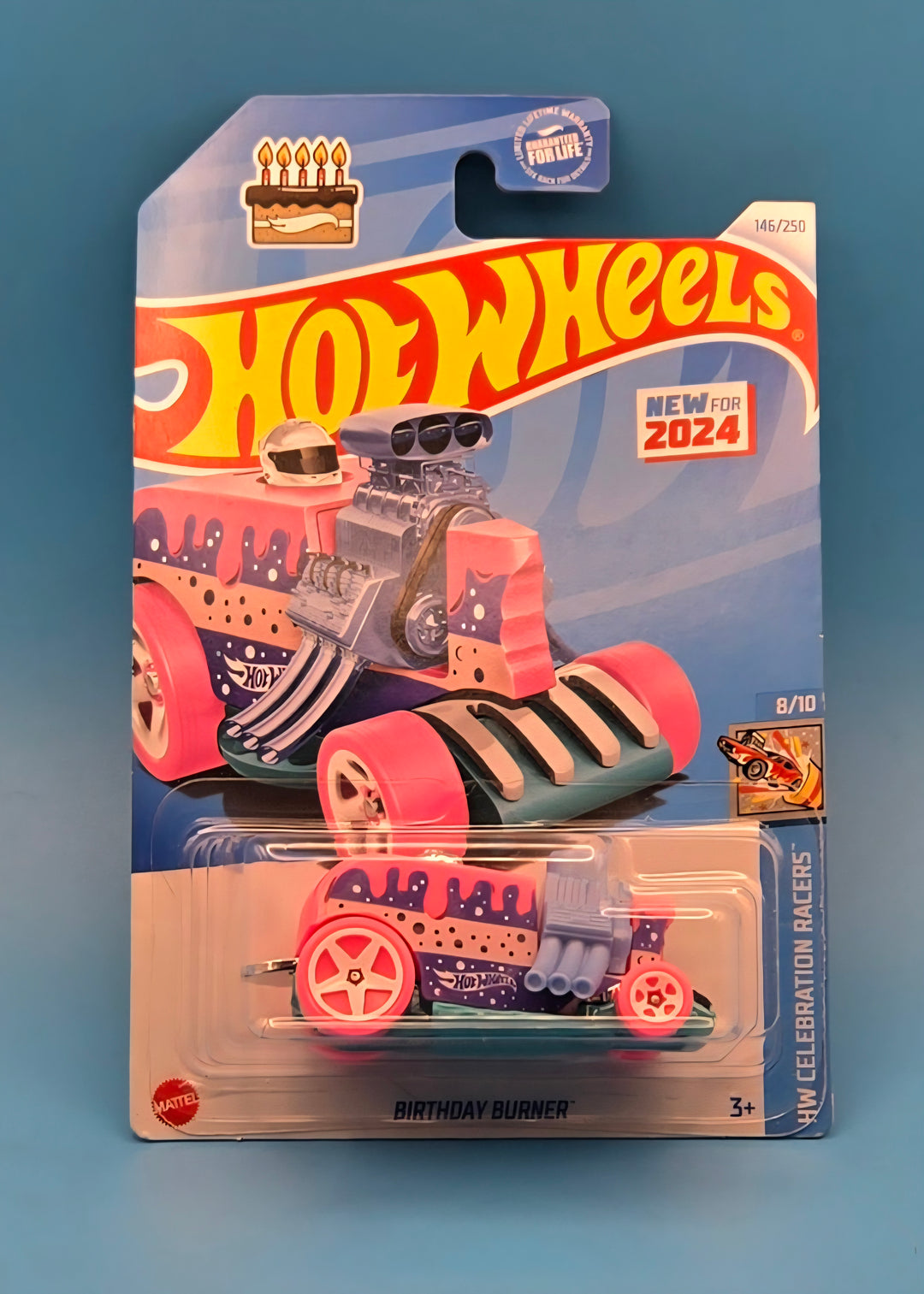 Hot Wheels " Birthday Burner " HW Celebration Racers 8/10 HTD83