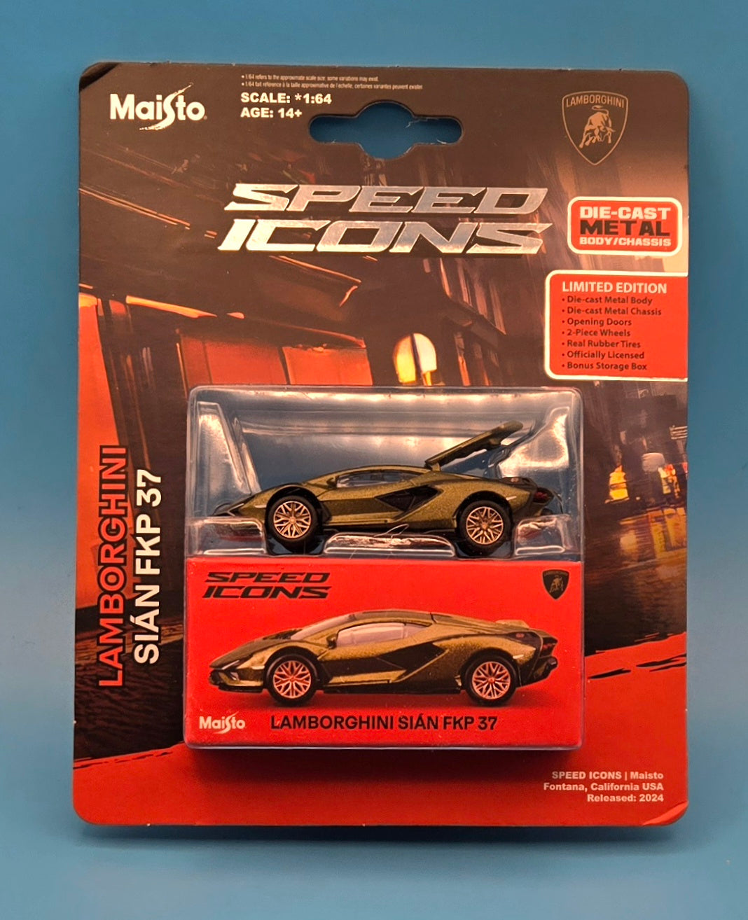 Maisto Lamborghini Sian FKP 37 Speed Icons 1/64 Limited Edition