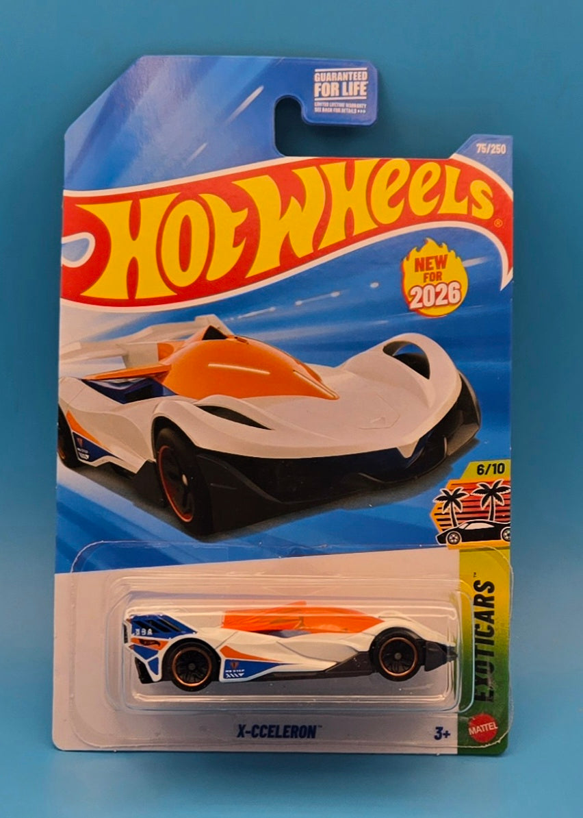 Hot Wheels 2026 " X-Cceleron " Exoticars 6/10 JJH43