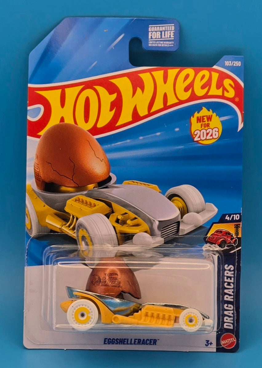 Hot Wheels 2026 " Eggshelleracer " Drag Racers 4/10 JJH47