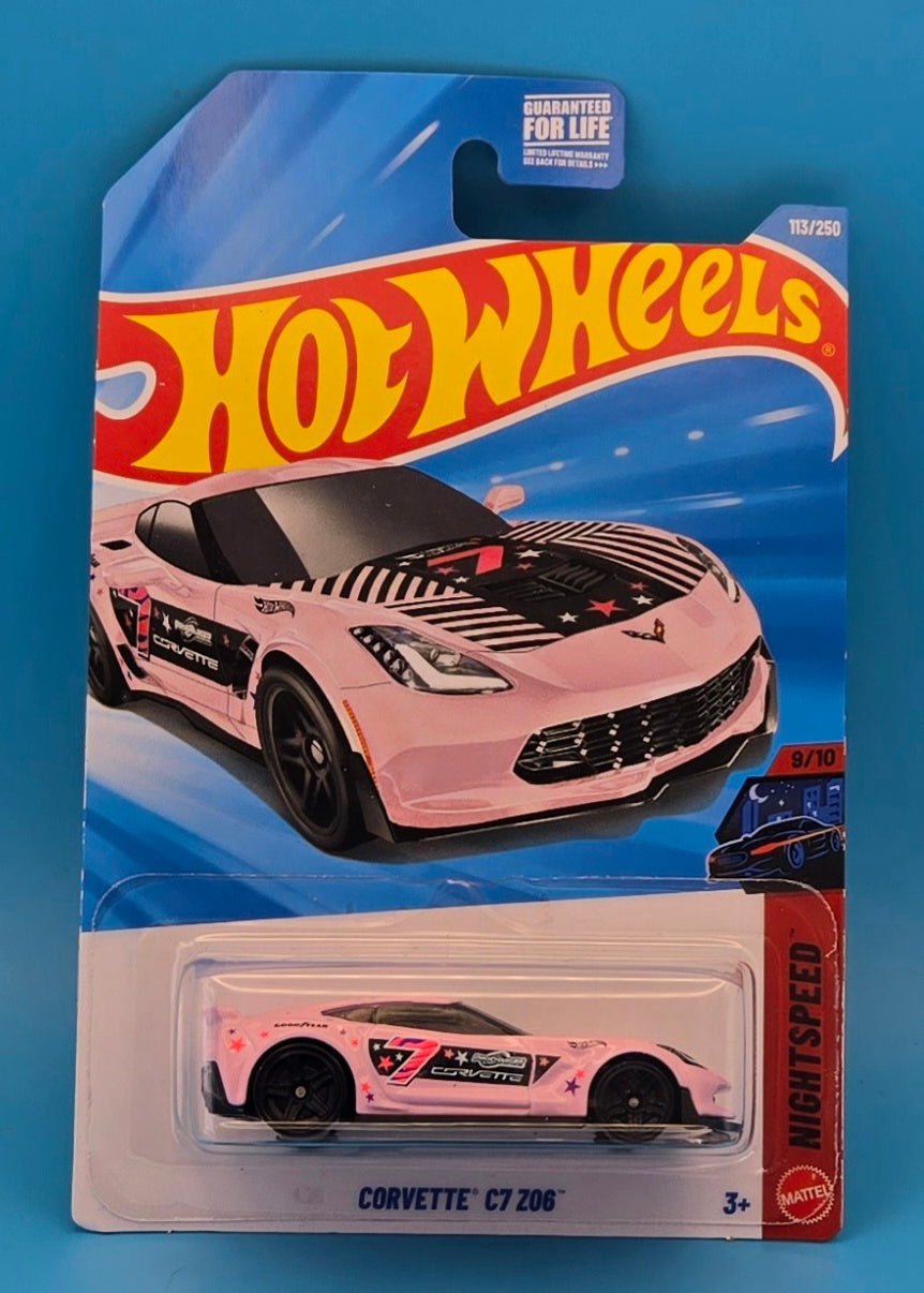 Hot Wheels 2026 " Corvette C7 Z06 " Nightspeed 9/10 JJJ73