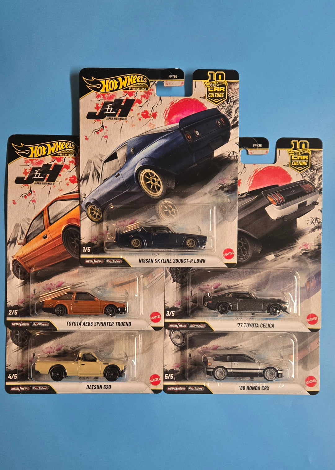 Hot Wheels Premium 2026 Car Culture Japan Historics 5 Set of 5 Cars FPY86
