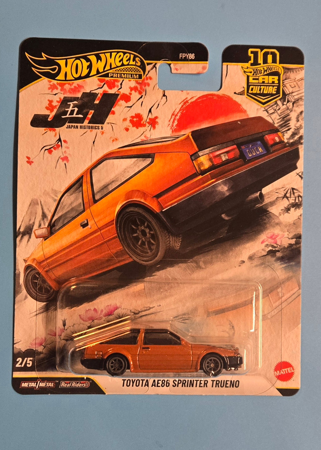 Hot Wheels Premium Japan Historics " Toyota AE86 Sprinter Trueno " 2/5 FPY86