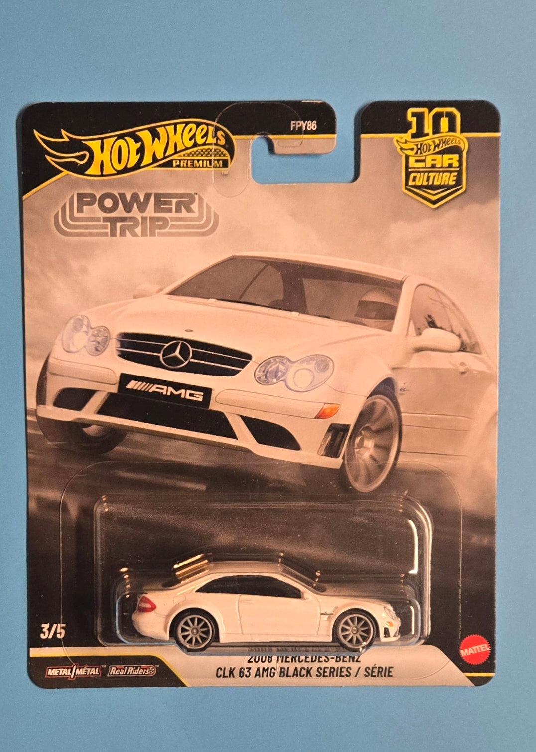 Hot Wheels Premium " 2009 Mercedes-Benz CLK 63 AMG Black Series " Power Trip Car Culture Culture 3/5 FPY86