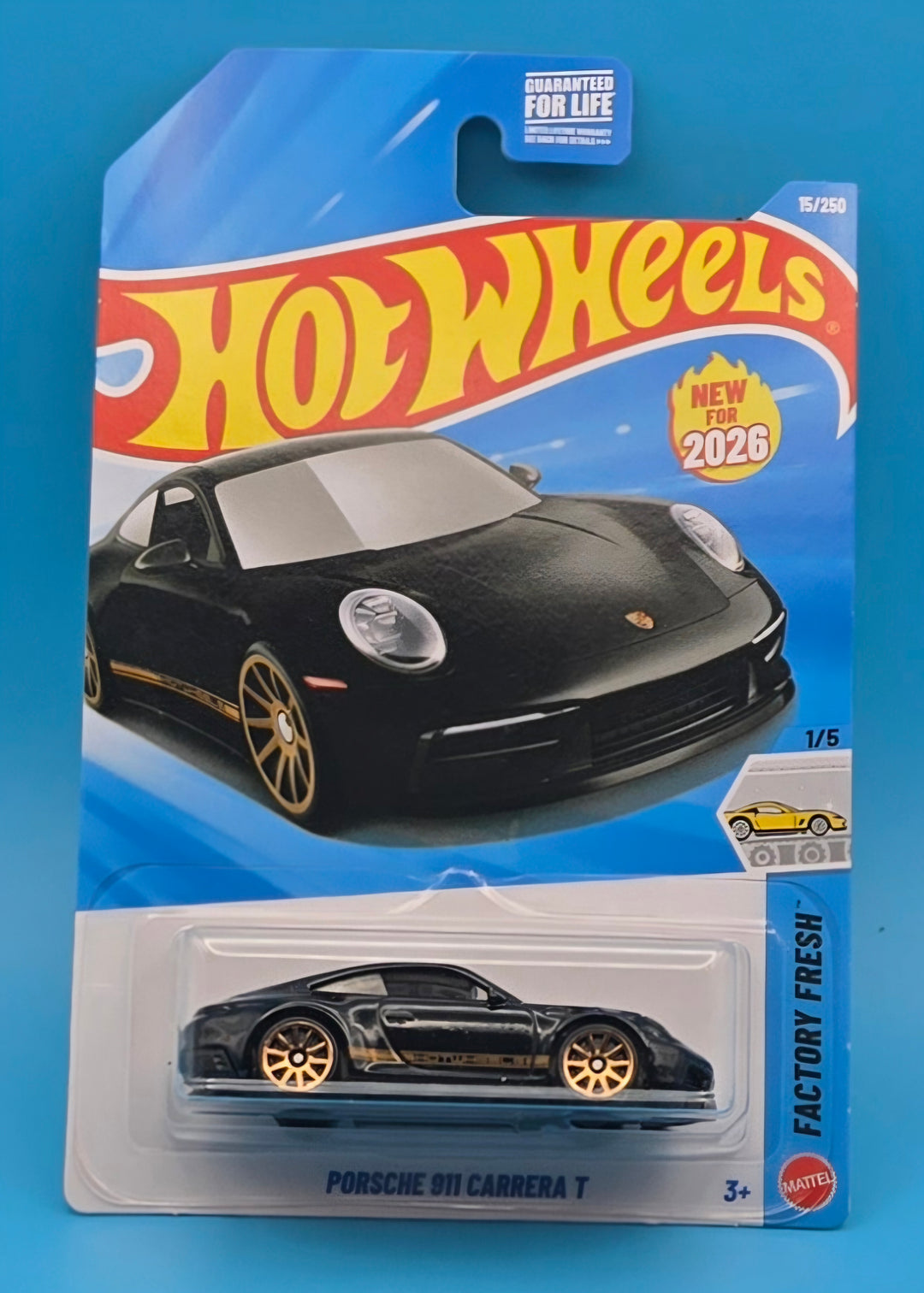 Hot Wheels " Porsche 911 Carrera T "Factory Fresh 1/5 JJK80 New for 2026