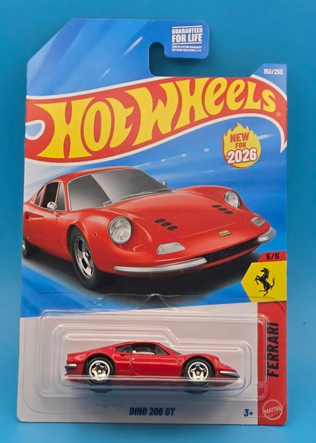 Hot Wheels " Dino 206 GT " Ferrari 5/5 JJH56 New for 2026
