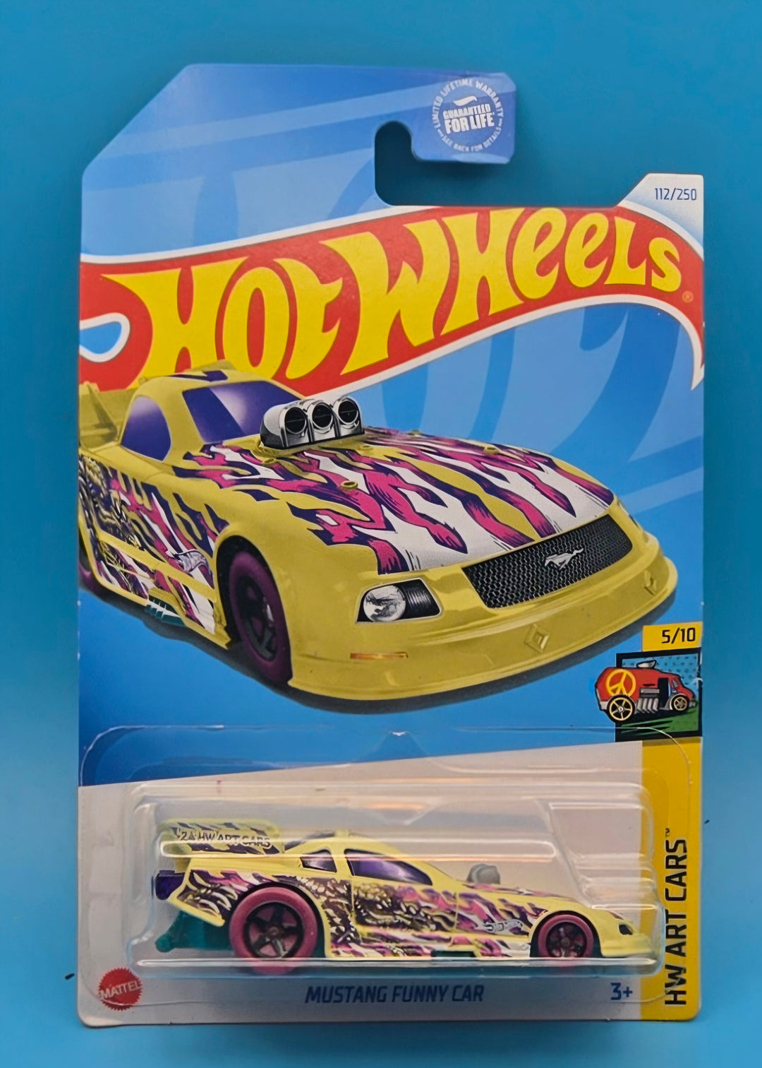 Hot Wheels " Mustang Funny Car " HW Art Cars 5/10 HTD25