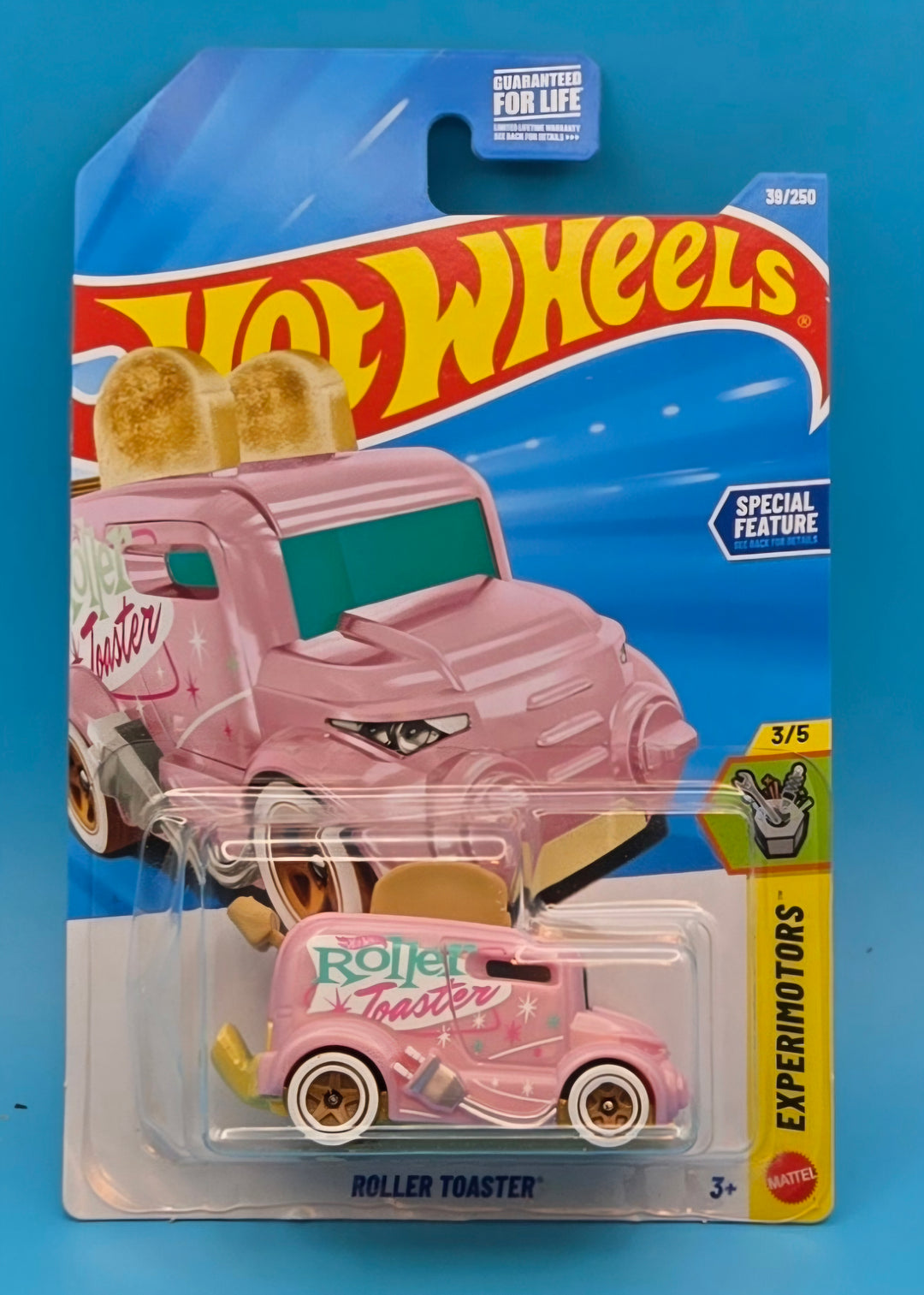 Hot Wheels m" Roller Toaster " Pink Experimotors 3/5 JJK88
