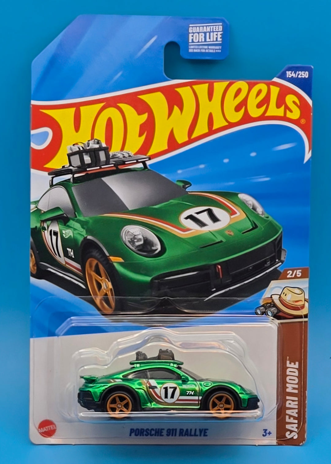 Hot Wheels Super Treasure Hunt 2025 " Porsche 911 Rallye " Safari Mode 2/5 JBC41