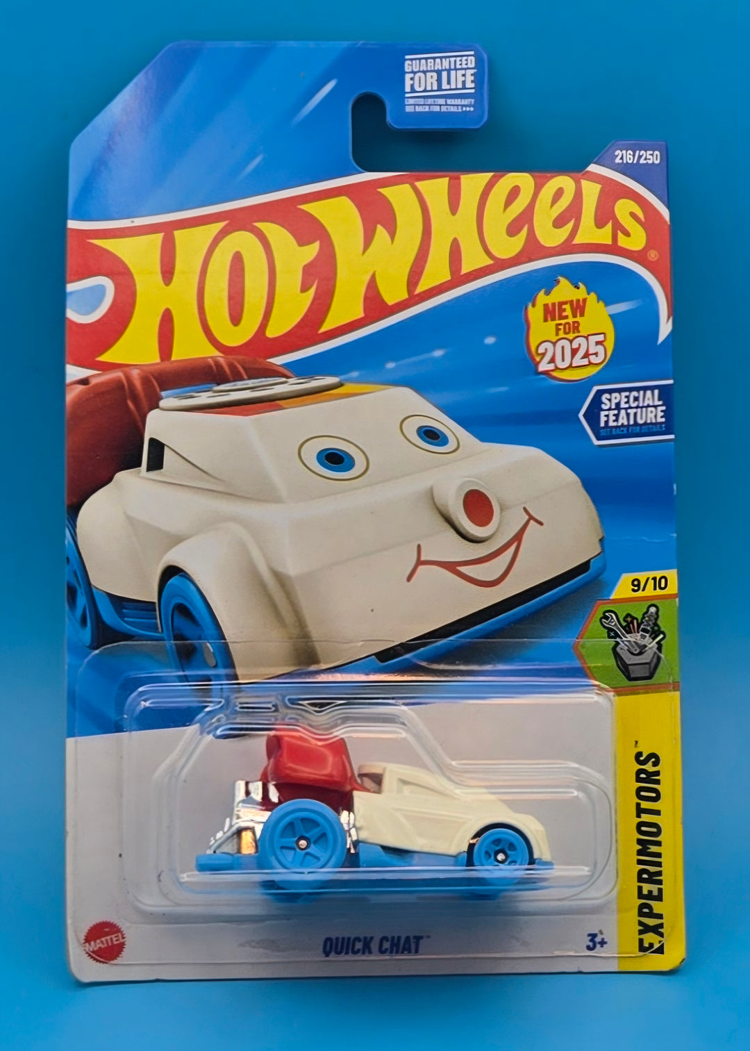 Hot Wheels " Quick Chat " Experimotors 9/10 HYW45 New for 2025 White