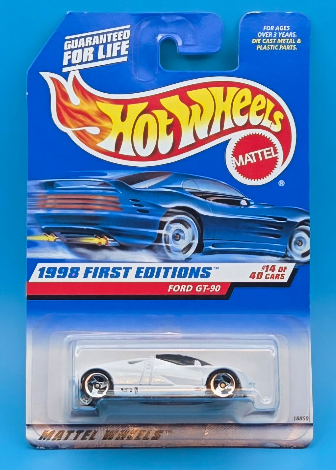 Hot Wheels " Ford GT-90 " 1998 First Editions 14/40 Collector 