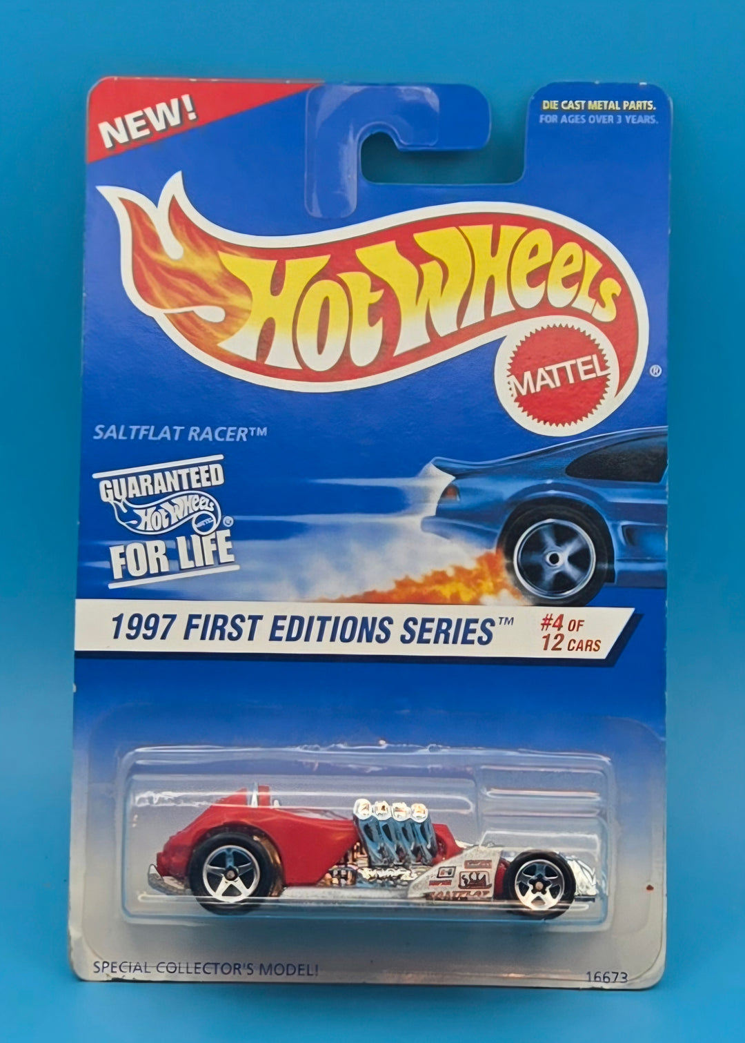 Hot Wheels " Saltflat Racer " 1997 First Editions Series 4/12 Collector 