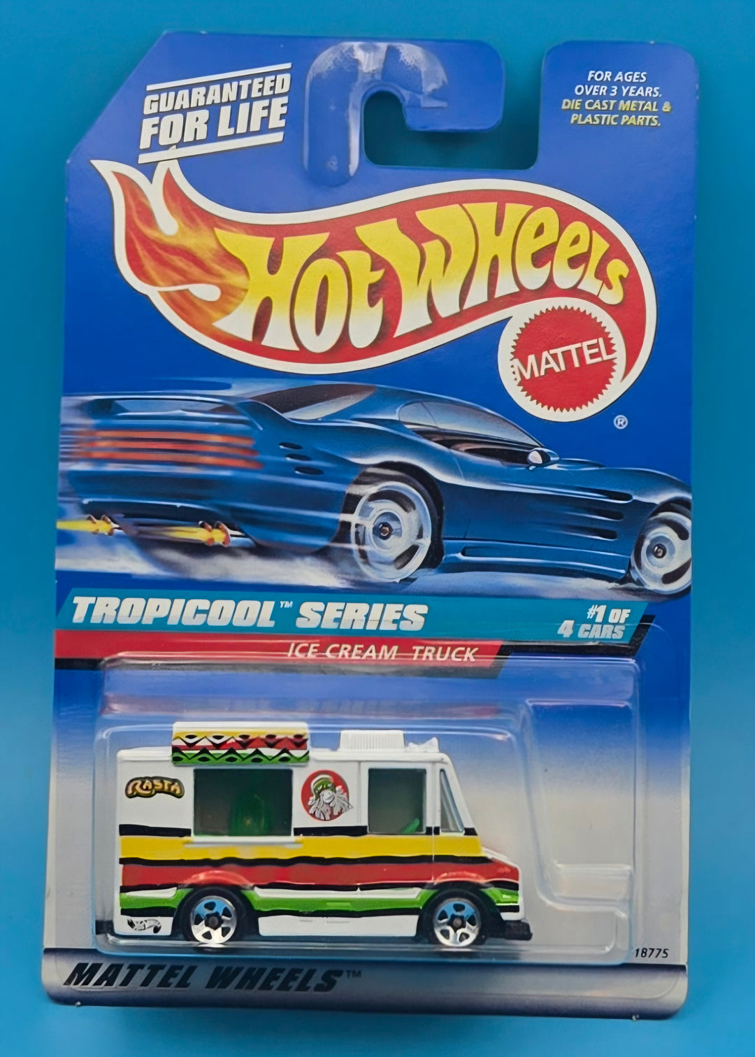 Hot Wheels " Ice Cream Truck " 1998 Tropical Series 1/4 Collector 