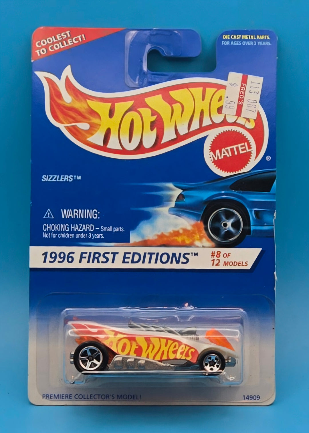 Hot Wheels " Sizzlers " 1996 First Editions 8/12 Collector 
