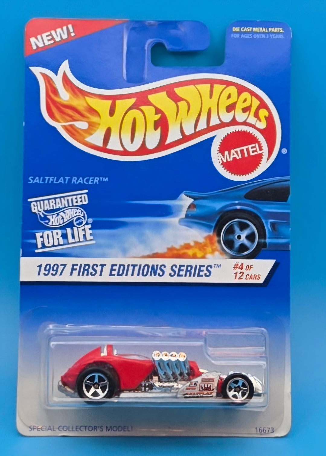 Hot Wheels " Saltflat Racer " 1997 First Editions Series 4/12 Collector 