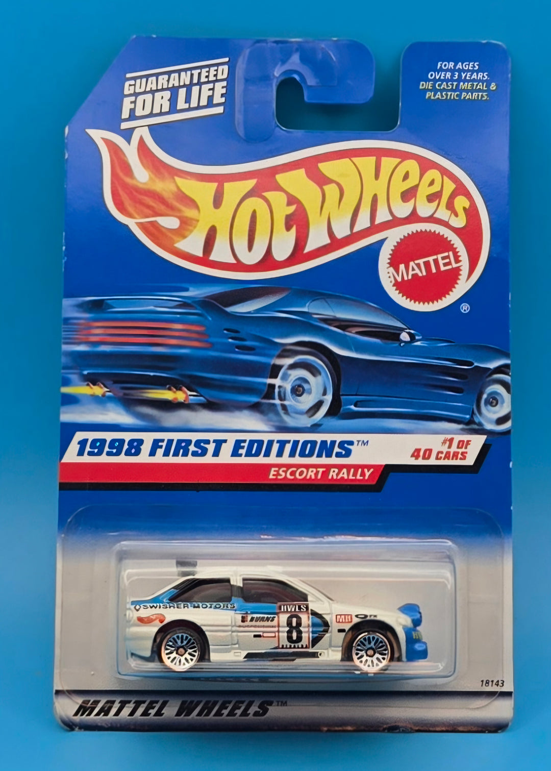 Hot Wheels " Escort Rally " 1998 First Editions 1/40 Collector 