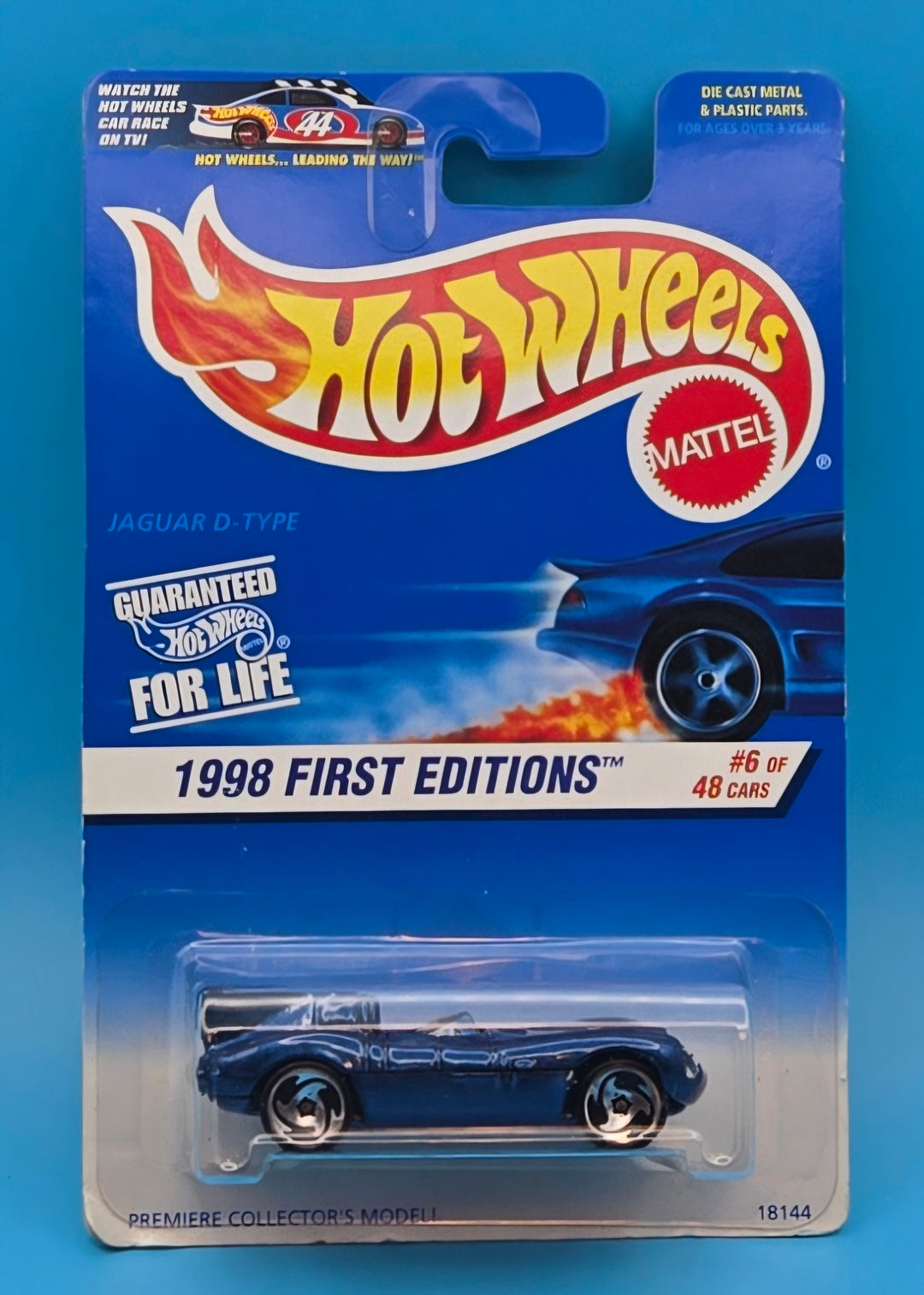 Hot Wheels " Jaguar D Type " 1998 First Editions 6/48 Collector 