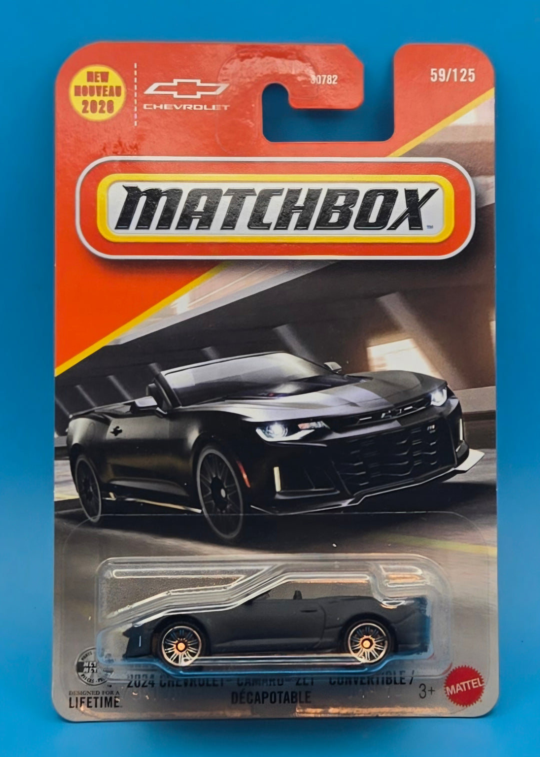 Matchbox " 2024 Chevrolet Camaro ZL1 Convertible/ Decapotable 59/125 JHM10