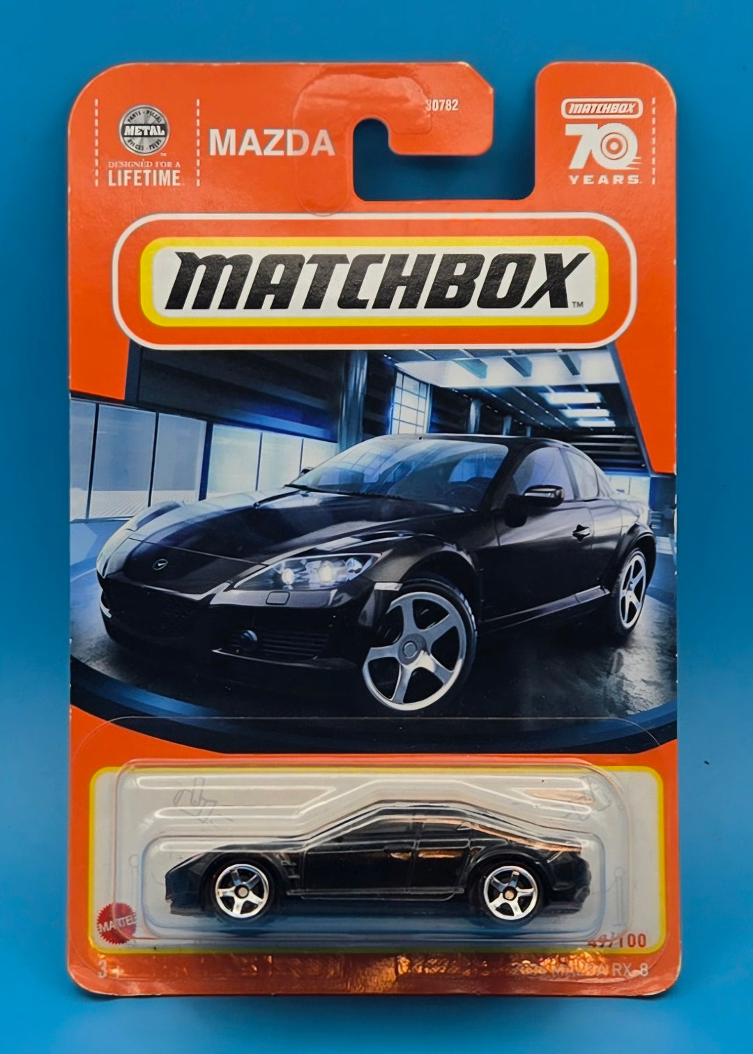 Matchbox " 2004 Mazda RX-8 " 70th Anniversary 49/100 HKW44