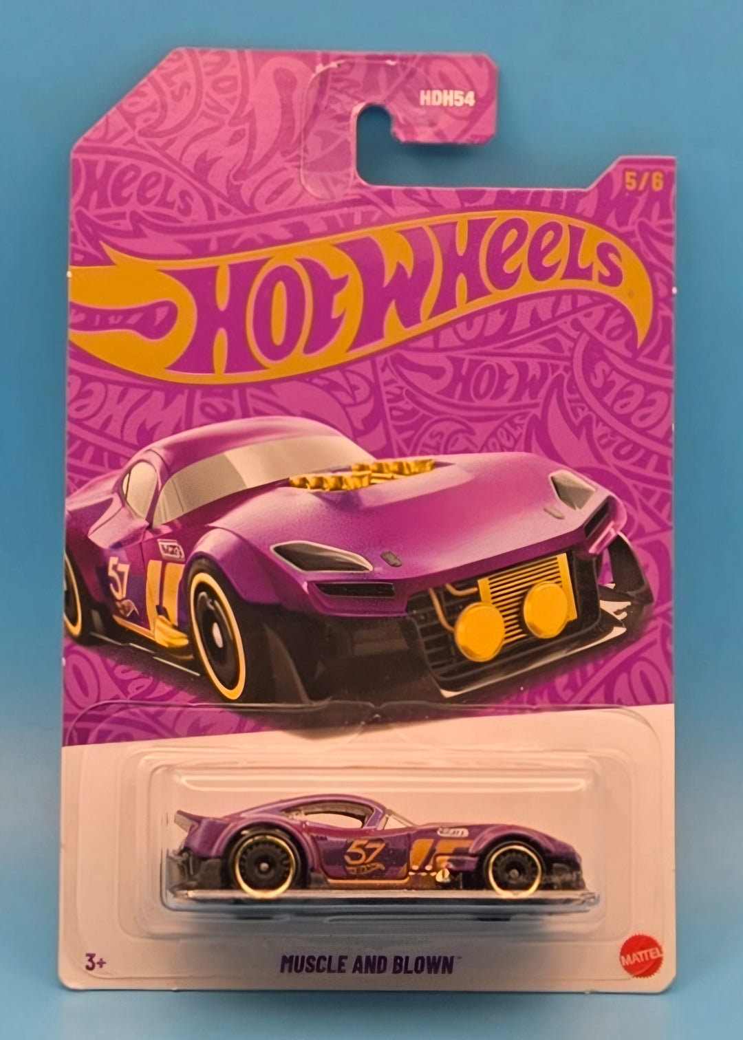 Hot Wheels " Muscle and Blown " 2025 Purple and Gold 5/6 JDM21
