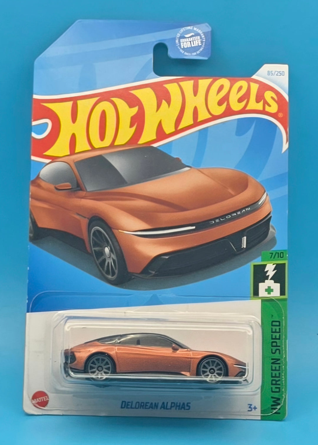 Hot Wheels " Delorean Alphas " HW Green Speed 7/10 HTD32