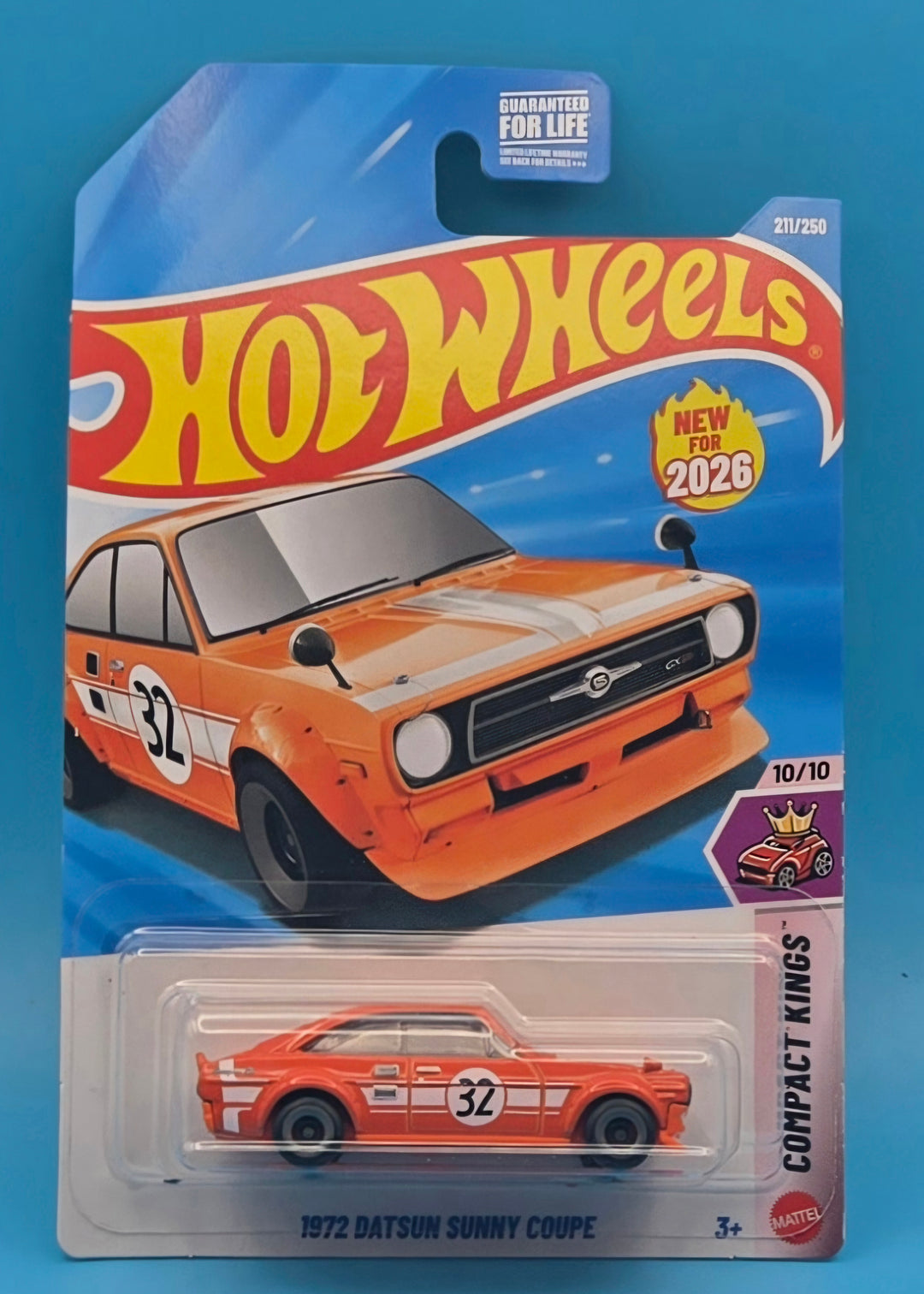 Hot Wheels " 1972 Datsun Sunny Coupe " Compact Kings 10/10 JJH66