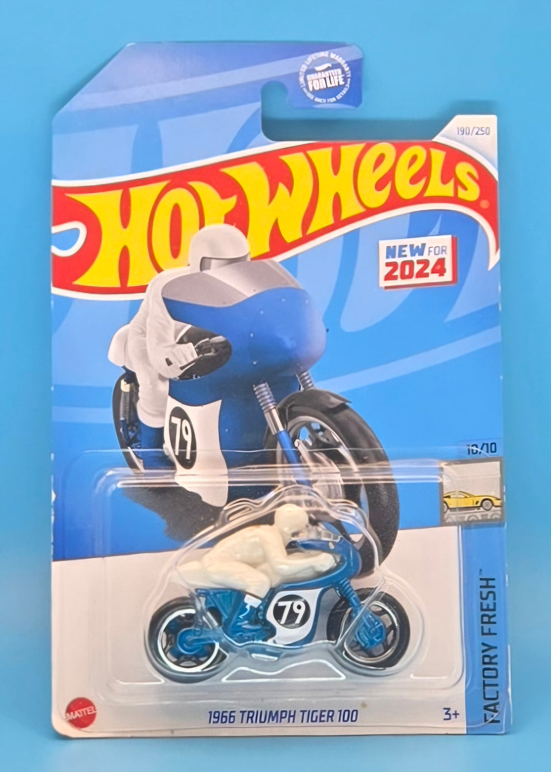 Hot Wheels " 1966 Triumph Tiger 100 " Factory Fresh 10/10 HTD43