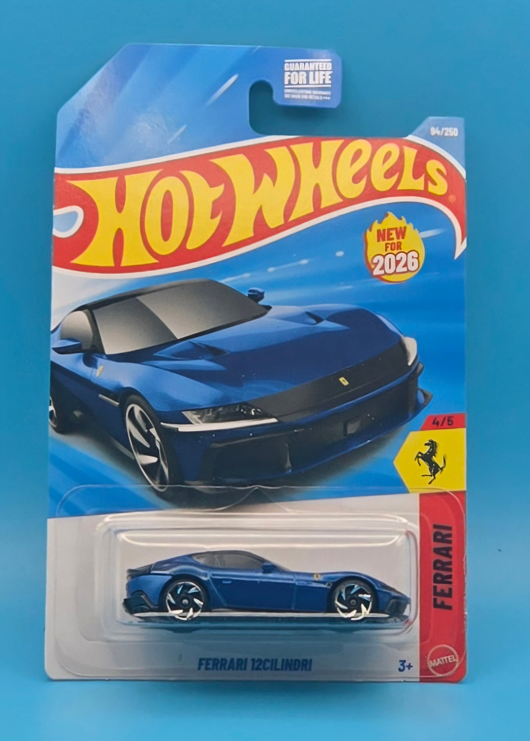 Hot Wheels " Ferrari 12Cilindri " Ferrari 4/5 JJL37 New for 2026