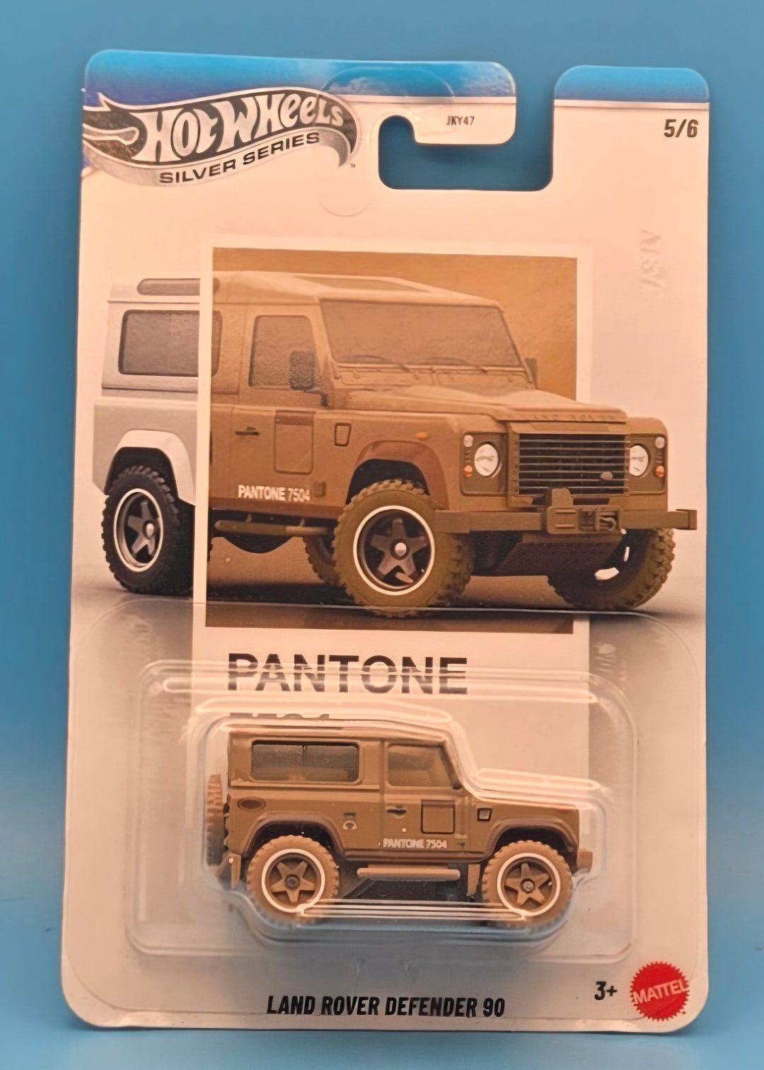 Hot Wheels " Land Rover Defender 90 " Silver Series Pantone 5/6 JKY62
