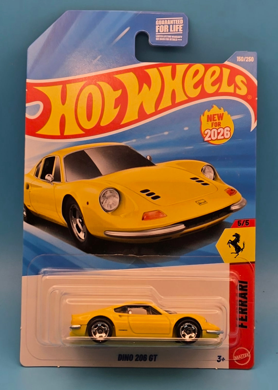 Hot Wheels " Dino 206 GT " Ferrari 5/5 JJL74 New for 2026